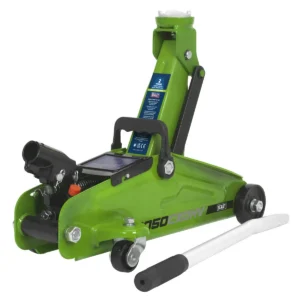 Short Chassis Trolley Jack with Storage Case 2 Tonne – Green