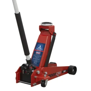 Trolley Jack 3 Tonne & Axle Stands (Pair) 3 Tonne per Stand Combo