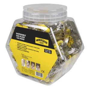 Worksafe® Disposable Ear Plugs – 100 Pairs