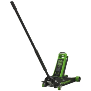 Premier Low Profile Trolley Jack with Rocket Lift 4 Tonne – Green