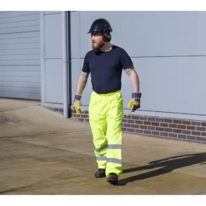 Worksafe® Hi-Vis Yellow Waterproof Trousers – Large
