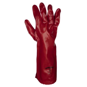Worksafe® PVC Gauntlets 450mm, Red – Pack of 12 Pairs