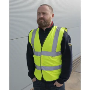 Worksafe® Hi-Vis Yellow Waistcoat – Medium