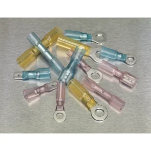 Adhesive Lined Heat Shrink Terminal Assortment 142pc – Blue, Red & Yellow