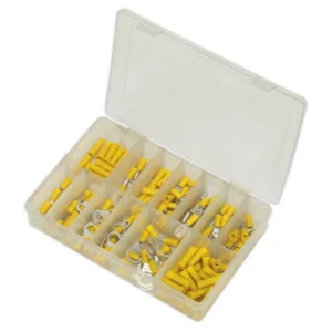Crimp Terminal Assortment 140pc – Yellow