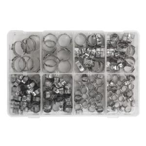 Stainless Steel O-Clip Single Ear Assortment 160pc