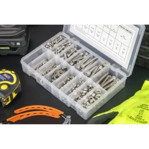 Stainless Steel Hex Socket Bolt, Washer & Nut Assortment 710pcs