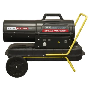 Dual Voltage Kerosene/Diesel Space Warmer® Heater with Wheels 50,000Btu/hr