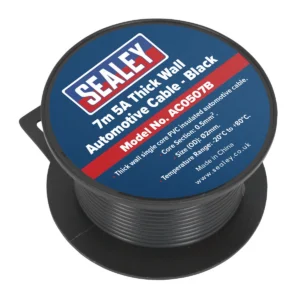 5A Thick Wall Automotive Cable 7m – Black
