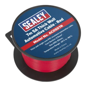 5A Thick Wall Automotive Cable 7m – Red