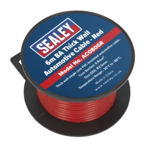 8A Thick Wall Automotive Cable 6m – Red