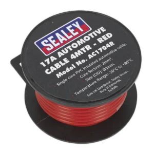 17A Thick Wall Automotive Cable 4m – Red