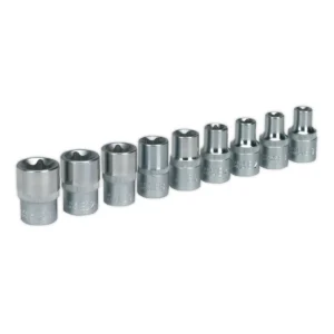 Premier TRX-Star* Female Socket Set 1/2″Sq Drive 9pc