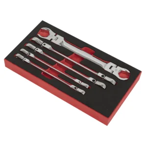 Premier Flexi-Head Flare Nut Spanner Set 5pc