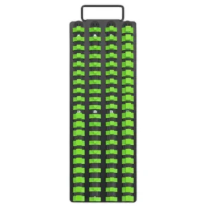 Premier Socket Rail Tray 1/4″, 3/8″ & 1/2″Sq Drive – Hi-Vis Green