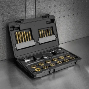 Premier Hexagonal Tap & Die Set 26pc Hexagonal  – Imperial – Titanium Coated