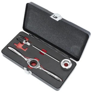 Metric Bi-Directional Ratchet Tap & Die Holder Set 5pc