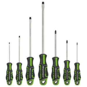 Premier GripMAX® Screwdriver Set 7pc – Hi-Vis Green
