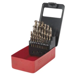 HSS Cobalt Fully Ground Drill Bit Set 25pc