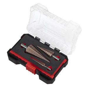 Premier Straight Flute HSS Cobalt Step Drill Bit Set 3pc