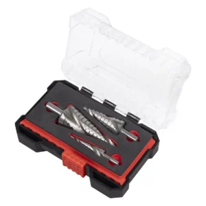 Spiral Flute HSS 4341 Step Drill Bit Set 3pc