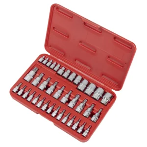 Premier TRX-Star* Socket & Security Socket Bit Set 1/4″, 3/8″ & 1/2″Sq Drive 38pc