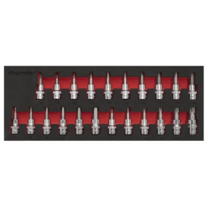 Premier TRX-Star*/Hex/Spline Socket Bit Set 3/8″Sq Drive 22pc