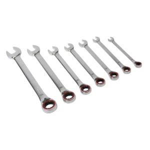 Premier Platinum Reversible Ratchet Combination Spanner Set 7pc
