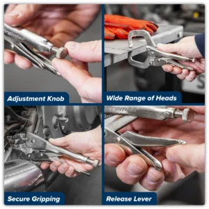 Premier Locking Pliers Set with Foam Tray 10pc