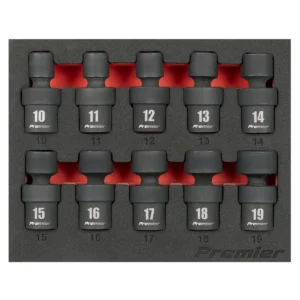 Premier Universal Joint Impact Socket Set 3/8″Sq Drive 10pc
