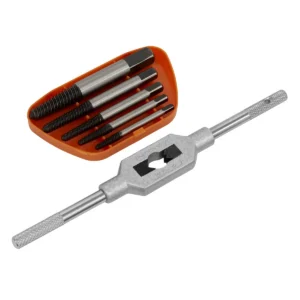 Helix Type Screw Extractor Set with Wrench 6pc