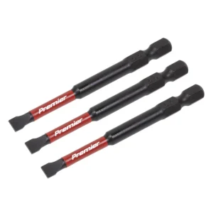 Premier Slotted Impact Power Tool Bits 5.5 x 75mm 3pc