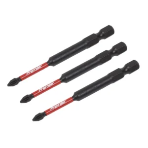 Premier Phillips Impact Power Tool Bits #1 x 75mm 3pc