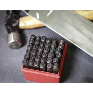 Letter & Number Punch Set 8mm 36pc