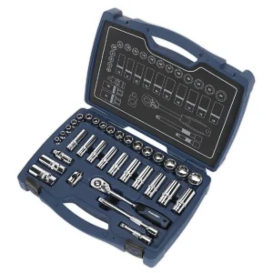 Premier Socket Set 3/8″Sq Drive 34pc