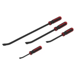 Premier Heavy-Duty Angled Pry Bar Set with Hammer Cap 4pc