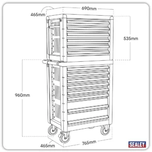 Premier™ Rollcab 8 Drawer