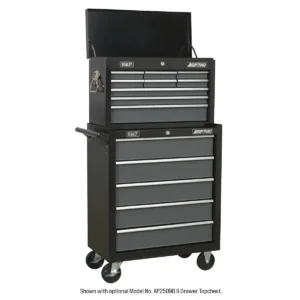 American PRO® Rollcab 5 Drawer – Black/Grey