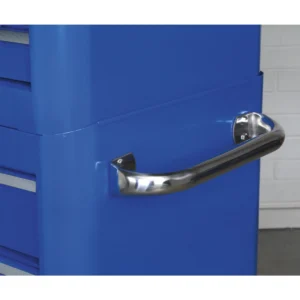 Premier™ Retro Style Wide Topchest & Rollcab Combination 10 Drawer Blue with White Stripes