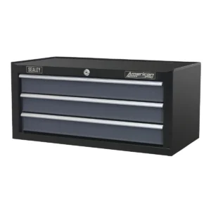 American PRO® Mid-Box Tool Chest 3 Drawer – Black/Grey