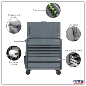 Tool Trolley 6 Drawer – Grey