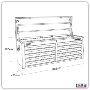 Superline PRO® Topchest 10 Drawer – Black