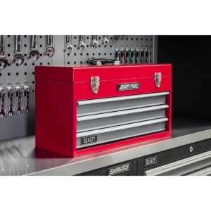 American PRO® Tool Chest 3 Drawer – Red/Grey