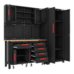 American PRO® Complete Garage Storage System with 2 Mobile Trolleys