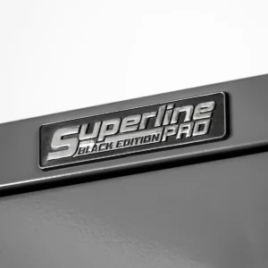 Superline PRO® Black Edition Storage System with Stainless Worktop 3.24m