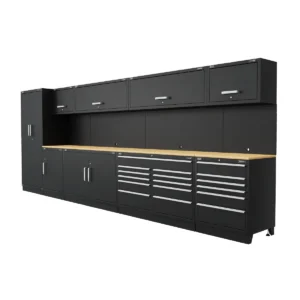 Premier™ Storage System with Hardwood Worktop 5.58m