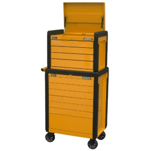Superline PRO® Push-To-Open Topchest & Rollcab Combination 11 Drawer – Orange