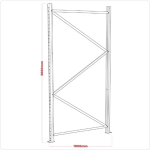 Frame One End 2000 x 1000mm
