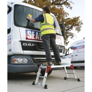 Aluminium 2-Tread Folding Platform – EN 131-4