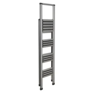 Aluminium Professional Folding Step Ladder 4-Step 150kg Capacity – EN 1483